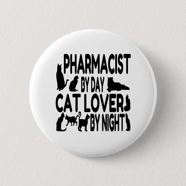 Cat Lover Pharmacist Knapp (Framsida)