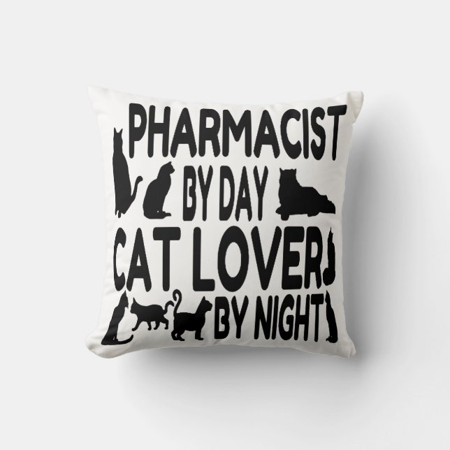 Cat Lover Pharmacist Kudde (Framsida)