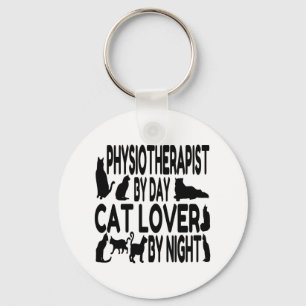 Cat Lover Physiotherapist Nyckelring