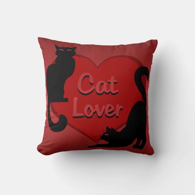 Cat Lover Pillow Cat Lover ger Cat Decor Kudde (Framsida)
