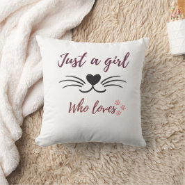 Cat Lover Pillow Kudde