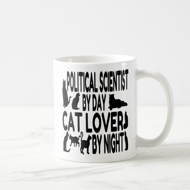 Cat Lover Polisforskare Kaffemugg (Höger)