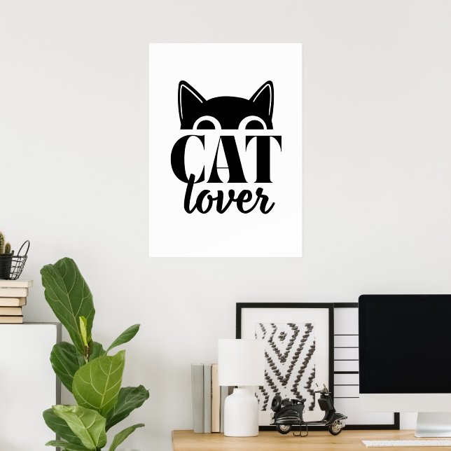 Cat Lover Poster (Hemmakontoret)