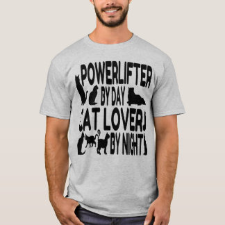 Cat Lover Powerlifter T-shirt