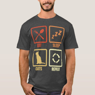 Cat Lover Routine-vän T Shirt