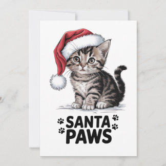 Cat Lover - Santa Tassar Julkort