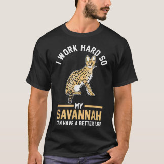 Cat Lover Savannah T Shirt