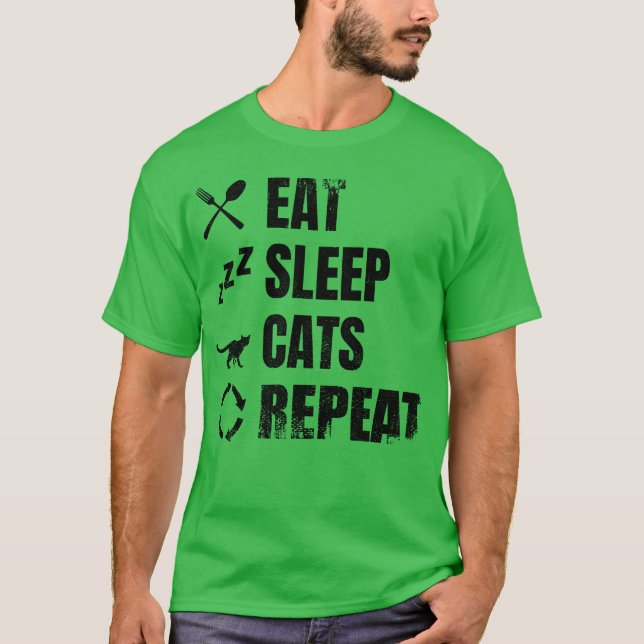 Cat Lover Schedule-flicka T Shirt (Framsida)