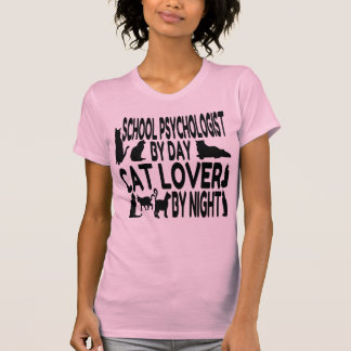 Cat Lover School Psycholog Tee