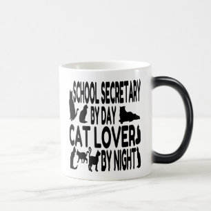 Cat Lover School Secretary Magisk Mugg