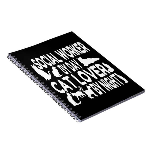 Cat Lover Social Worker Anteckningsbok (Högra Sidan)