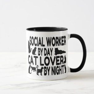 Cat Lover Social Worker Mugg