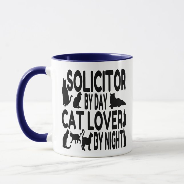 Cat Lover Solicitor Mugg (Vänster)