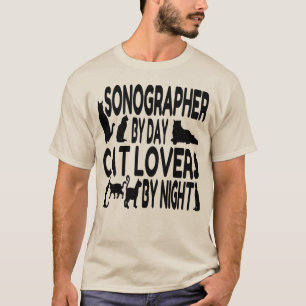Cat Lover Sonographer Tee