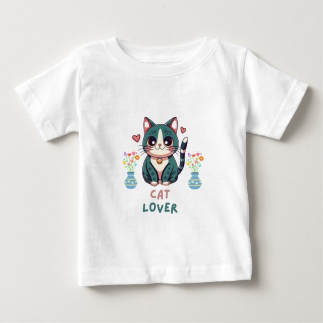 Cat Lover T Shirt (Framsida)