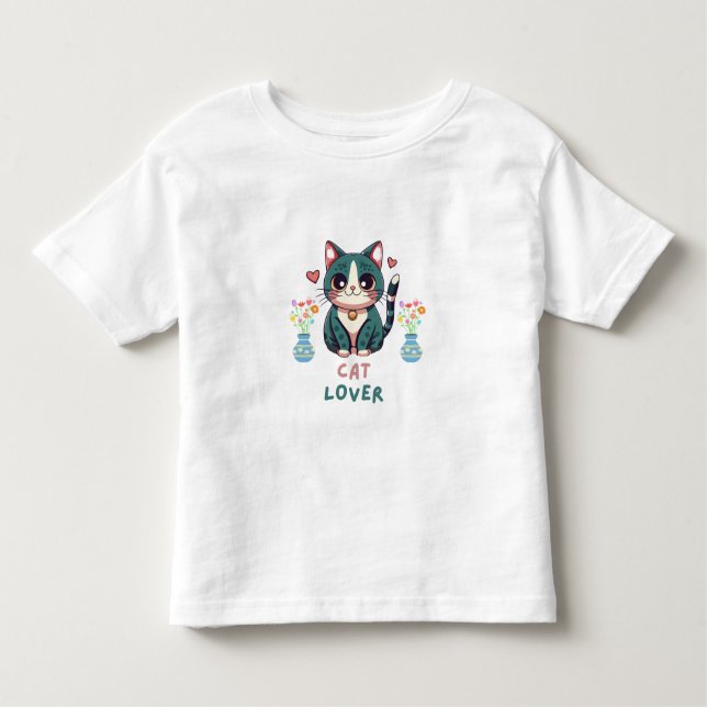 Cat Lover T Shirt (Framsida)