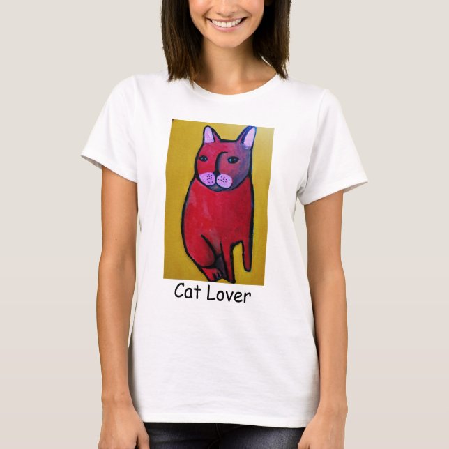 Cat Lover T-Shirt (Framsida)