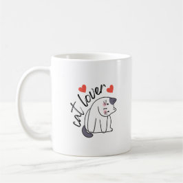 Cat Lover T-Shirt Kaffemugg