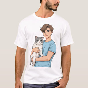 Cat Lover T-skjorta T Shirt