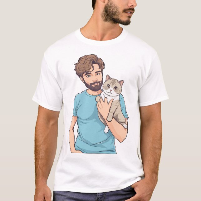 Cat Lover T-skjorta T Shirt (Framsida)