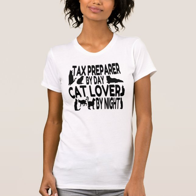 Cat Lover Tax Preparer Tröja (Framsida)