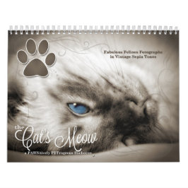 Cat Lover the Cat's Meow 12 Month Kalender