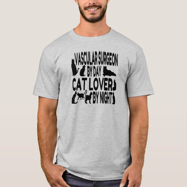 Cat Lover Vaskulär kirurgi T Shirt (Framsida)
