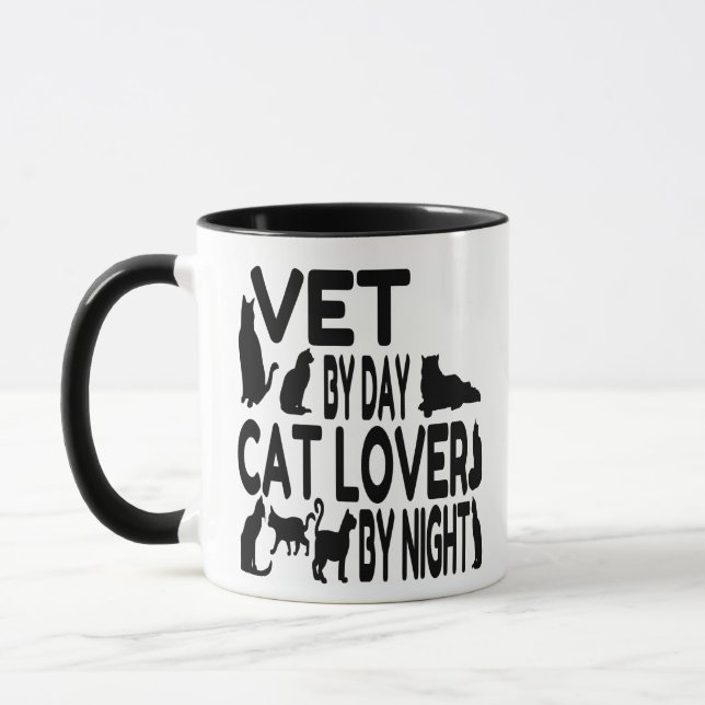 Cat Lover Vet Mugg (Vänster)