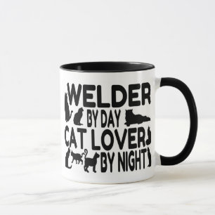 Cat Lover Welder Mugg