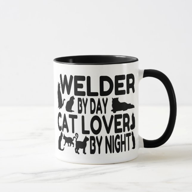 Cat Lover Welder Mugg (Höger)