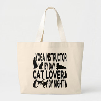 Cat Lover Yoga Instructor Jumbo Tygkasse