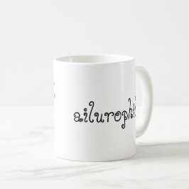 Cat lovers ailurophiles kaffemugg