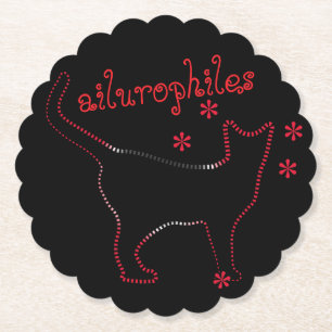Cat lovers ailurophiles underlägg papper