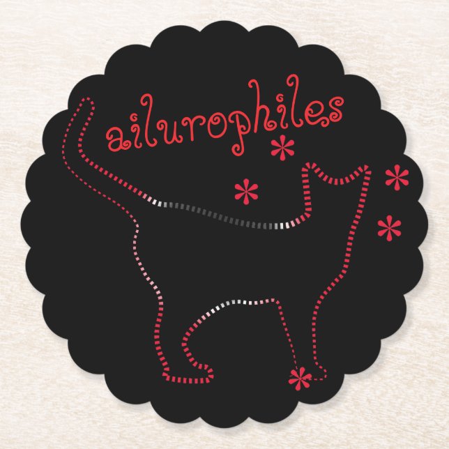 Cat lovers ailurophiles underlägg papper (Framsida)