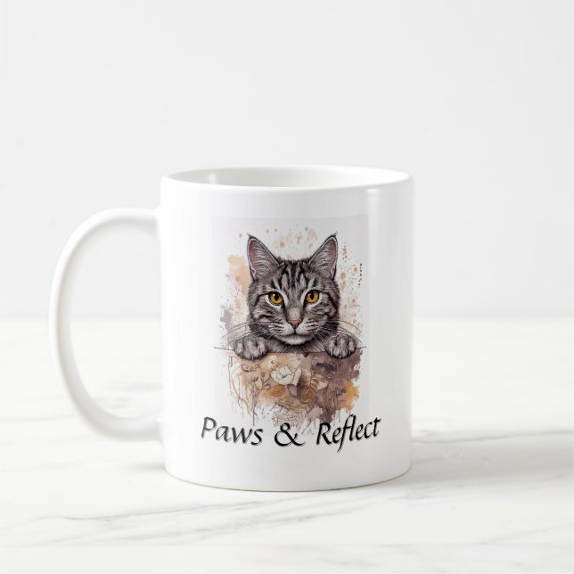 Cat Lovers Coffee Mugg (anpassadet) (Vänster)