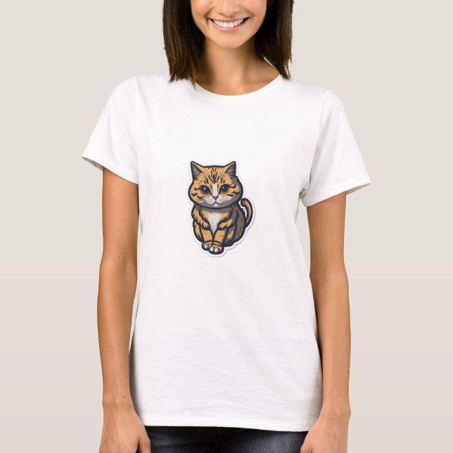 Cat Lovers Design T-Shirt (Framsida)