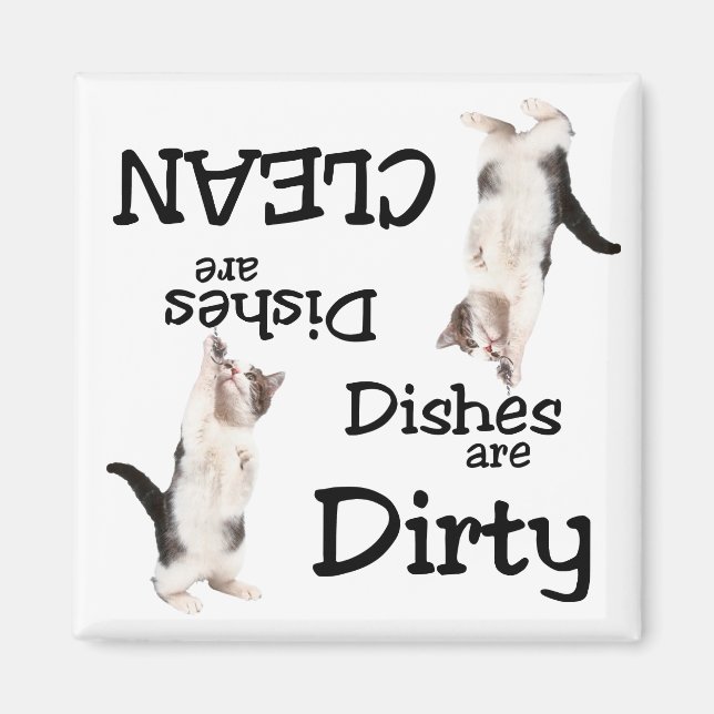 Cat Lovers Dishwasher Magnet (Framsidan)