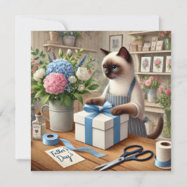 Cat Lovers Fars dag Önskemål för Cat Pappor
