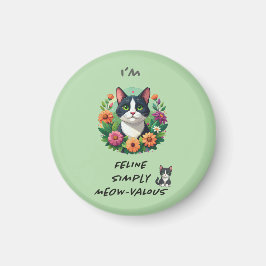 Cat lover's FeLINE Simply MEOW-VaLOUS Magnet