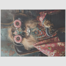 Cat Lovers Hippie Stil Decoupage