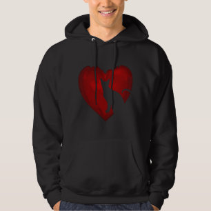 Cat Lovers-hjärtan Alla hjärtans dag-gåvor till nå Hoodie