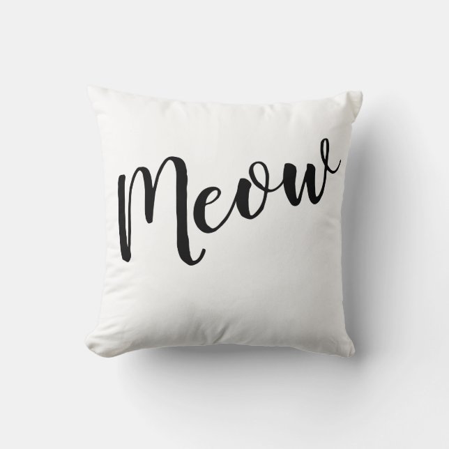 Cat Lovers Meow Dekorativ kudde (Framsida)