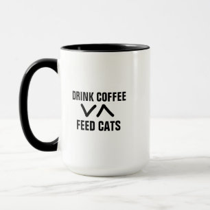 Cat Lovers Mugg, Mata Cats Drink Coffee Mugg
