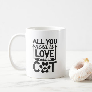 Cat Lovers Mugg med Ord