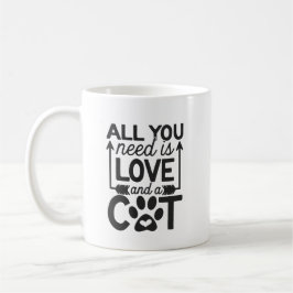 Cat Lovers Mugg med Ord