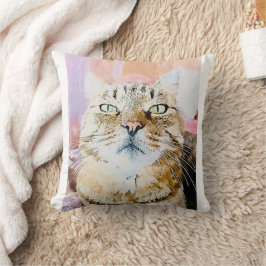Cat Lover's Pillow - Mysigt Kattdjur Dekorfärg för Kudde