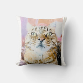 Cat Lover's Pillow - Mysigt Kattdjur Dekorfärg för Kudde