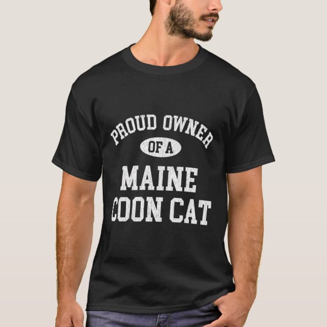 Cat Lovers som Kärlek deras maine Coon T Shirt (Framsida)