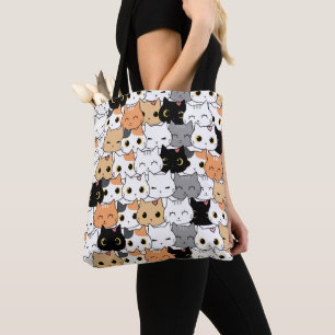 Cat Lovers Tote Bag Tygkasse