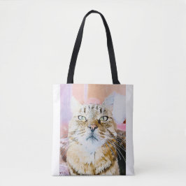 Cat Lover's Tote Tygkasse